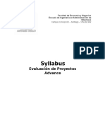 Advance Syllabus Evaluacion de Proyectos 2012-3