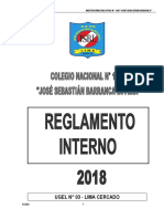 Ediciones Reglamento Interno de La Institucion Educativa #1156 JSBL-Ccesa007