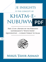 True Concept of Khatm e Nubuwwat