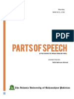 Assignment: Parts of Speech