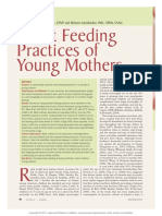Infant Feeding Practices of Young Mothers