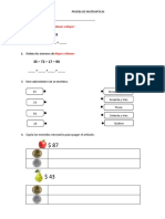 Prueba de Matematicas 1