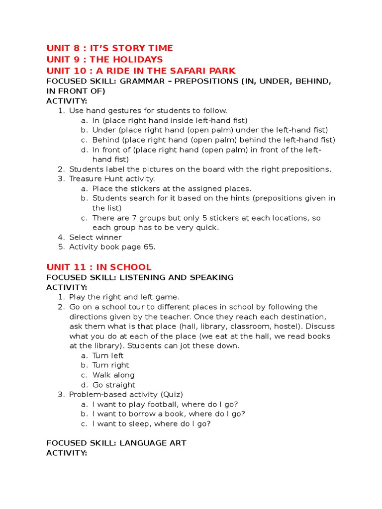 Year 1 Numbers Activities Guide | PDF | Linguistics | Communication