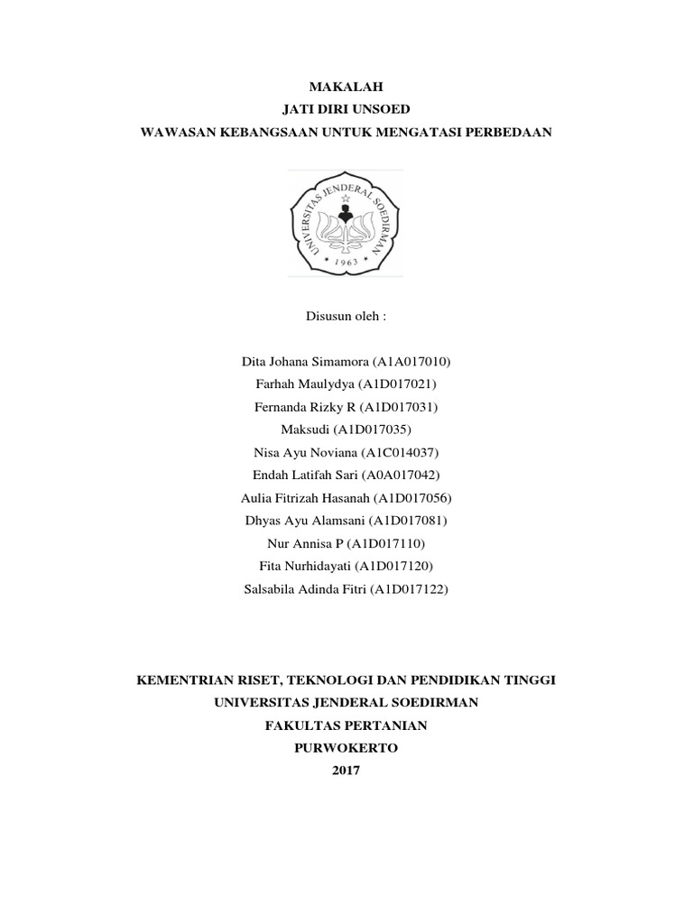 Makalah Wawasan Kebangsaan Doc Contoh Makalah