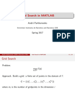 Grid Search in Matlab