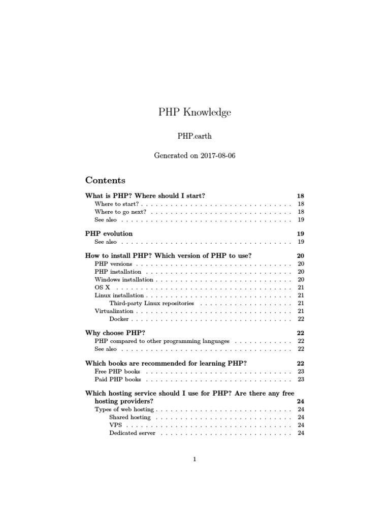 PHP For Knowledge | PDF | Method (Computer Programming) | Object ...