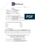 Teste Intermediário - EIC 1 - Units 1 To 5