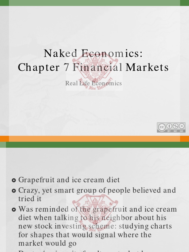 Chapter 7 Naked Economics PDF Financial Markets Investing