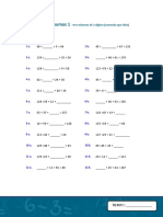 Actividad de Matematicas 1 Ecuaciones Con Sumas y Restas