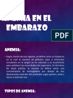 Anemia en El Embarazo