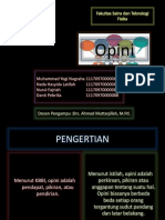 Presentation OPINI Kelompok 10