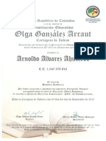 Diploma Olga Arraut - Arnoldo Alvarez 2