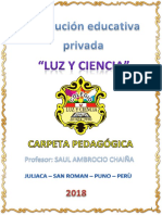 Carpeta Pedagogica Docente de Secundaria