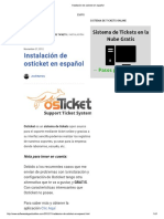 Instalación de Osticket en Español