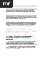 Últimas Modificaciones Al Código Tributario Mediante La Ley N