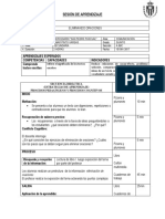 SESIÓN de APRENDIZAJE Segndo - Eliminacion de Oraciones