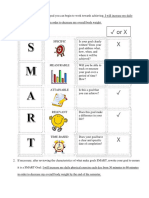 Smart Goal Graphic Organizer - Example
