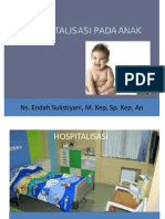 Hospitalisasi Anak dan Intervensi Keperawatan