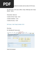 SAP Query - User Group Creation: SQ03