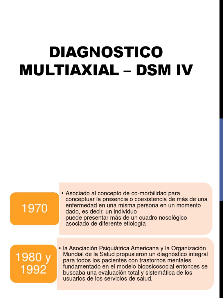 Evaluación Multiaxial en DSM-IV | PDF | Trastorno mental | Manual ...