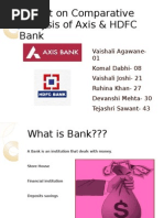 comparative analysis of Axis And HDFC bank