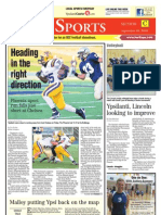 Ypsilanti Courier Sports Front page 9/16/10