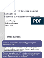 The Effect of HIV Infection On Adult Meningitis in Indonesia: A Prospective Cohort Study