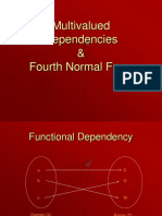 Multivalued Dependencies & Fourth Normal Form
