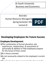 BUS 601-5 HRM Lecture 8 Handout