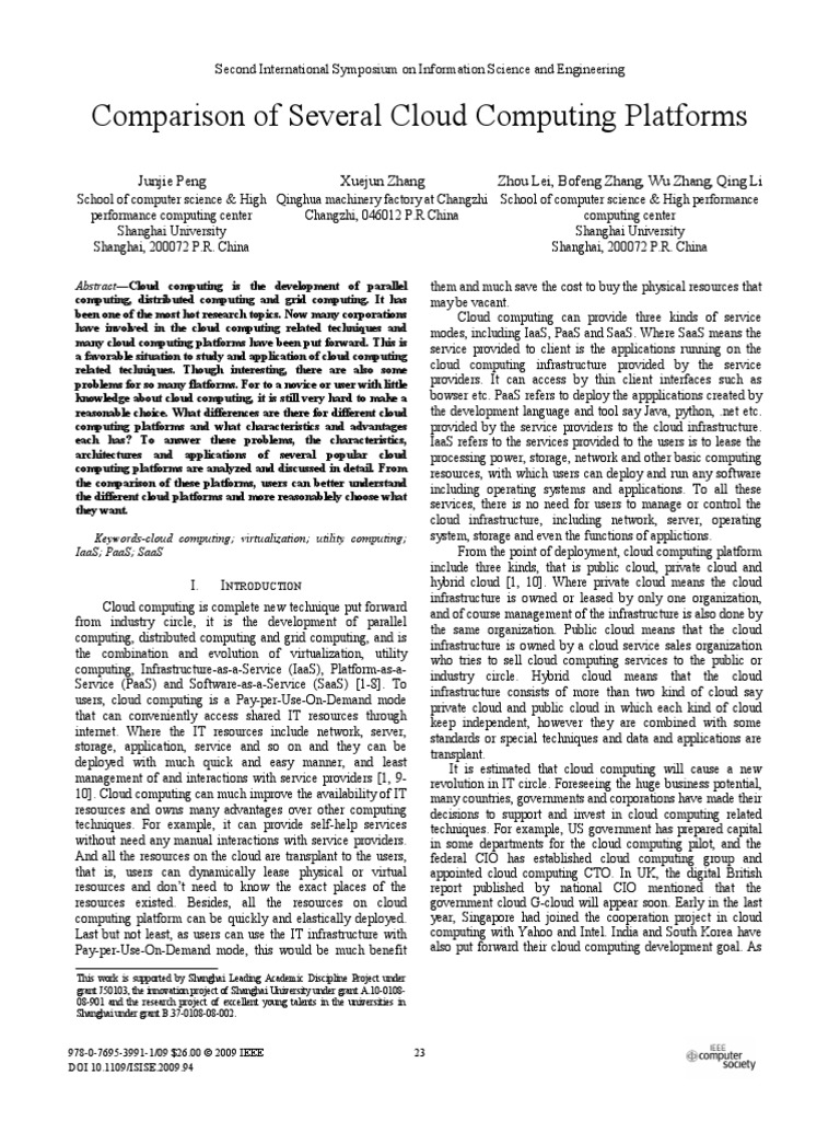 1 PDF | PDF | Cloud Computing | Computer Cluster