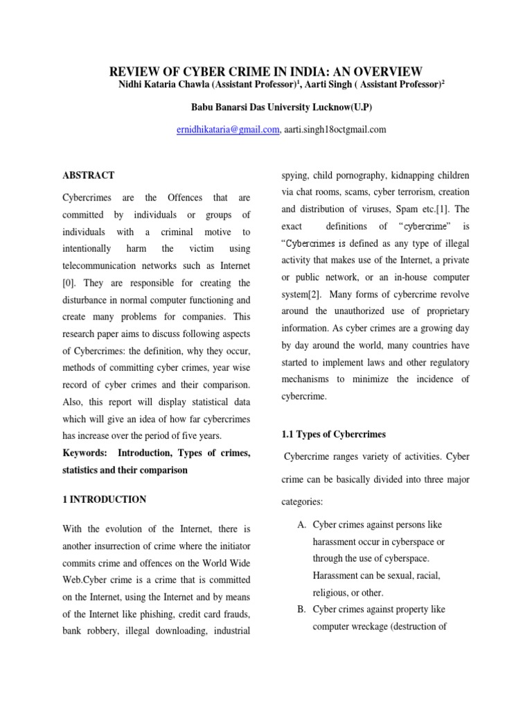 sample research paper on cyber crime