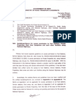 MoRTH Guidelines For Access Permission To Fuel Stations 2014 PDF