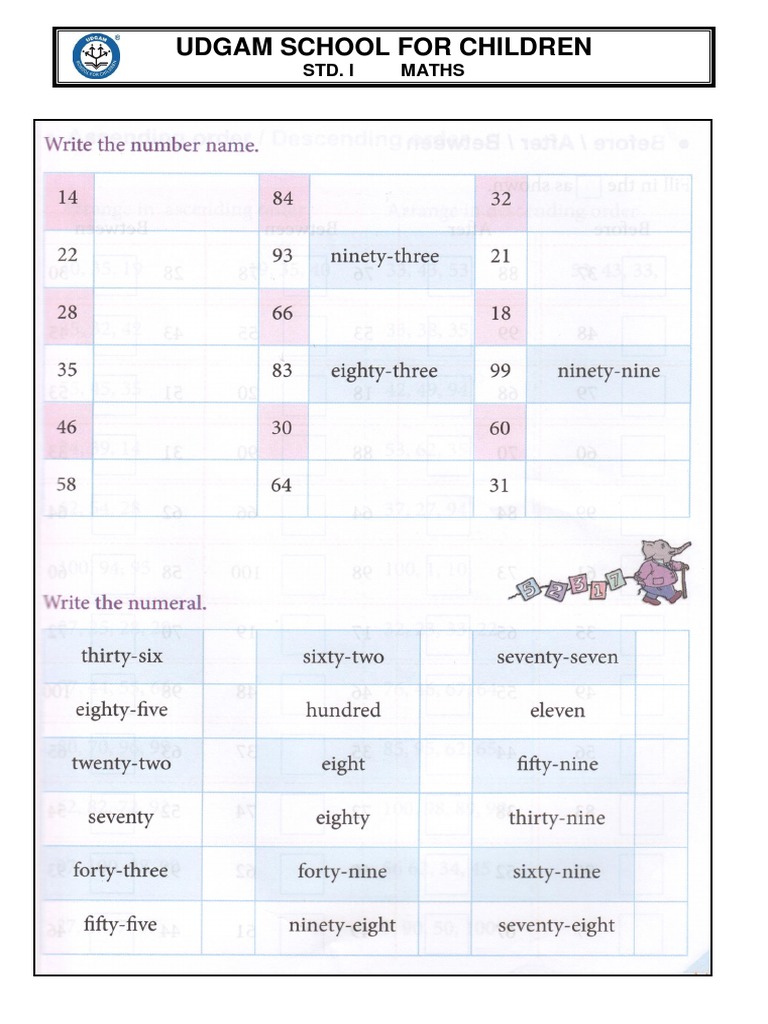 Jainis Class 1 Maths School | PDF | Teaching Mathematics