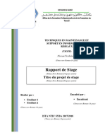 Modéle Et Structure Du Rapport de Stage ISTA NTIC SYBA (TMSIR)