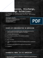 ICU Admission, Discharge, and Triage Guidelines