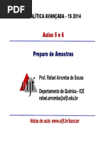 Aula Preparo de Amostras 1a Parte 1S 2014