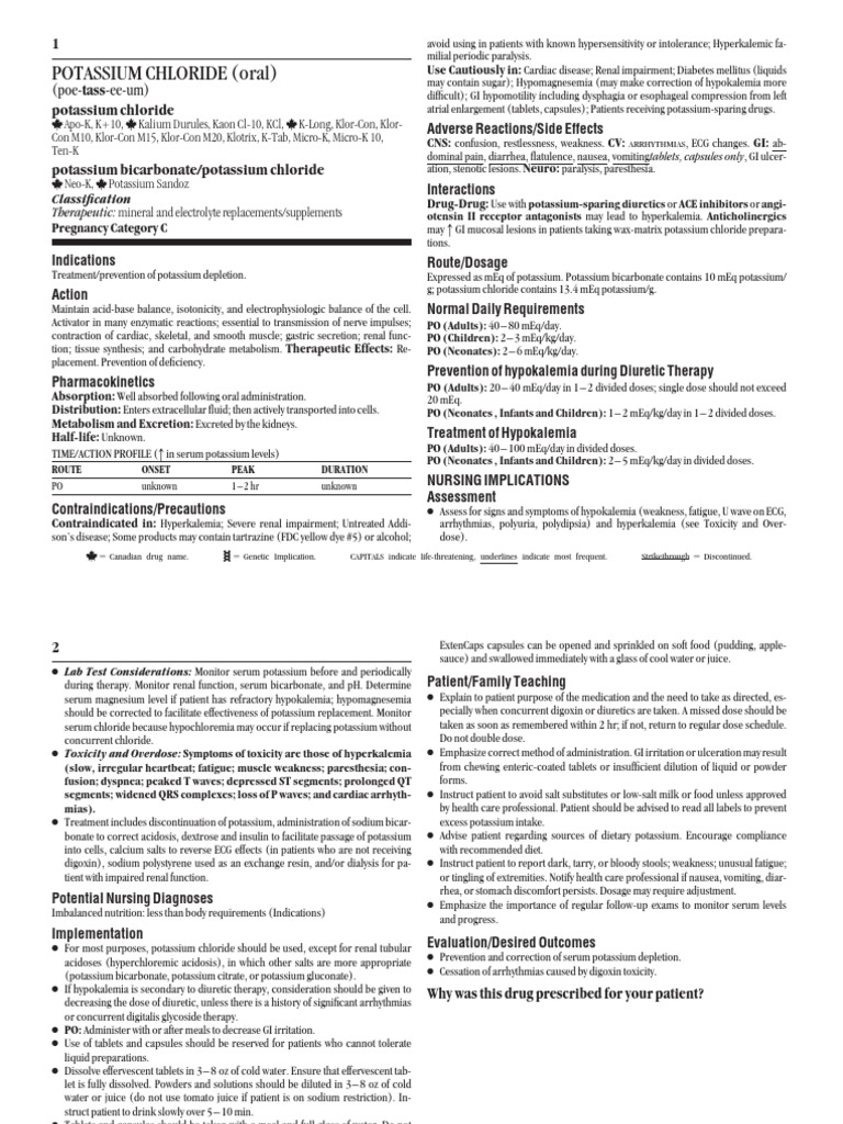 potassiumchlorideoral.pdf Drugs Clinical Medicine