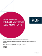 Ips Led Monitor (Led Monitor ) : Owner's Manual