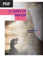 21 Days Prayer For April 2018