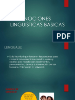 Nociones lingüísticas básicas