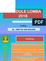 Schedule Lomba 2018