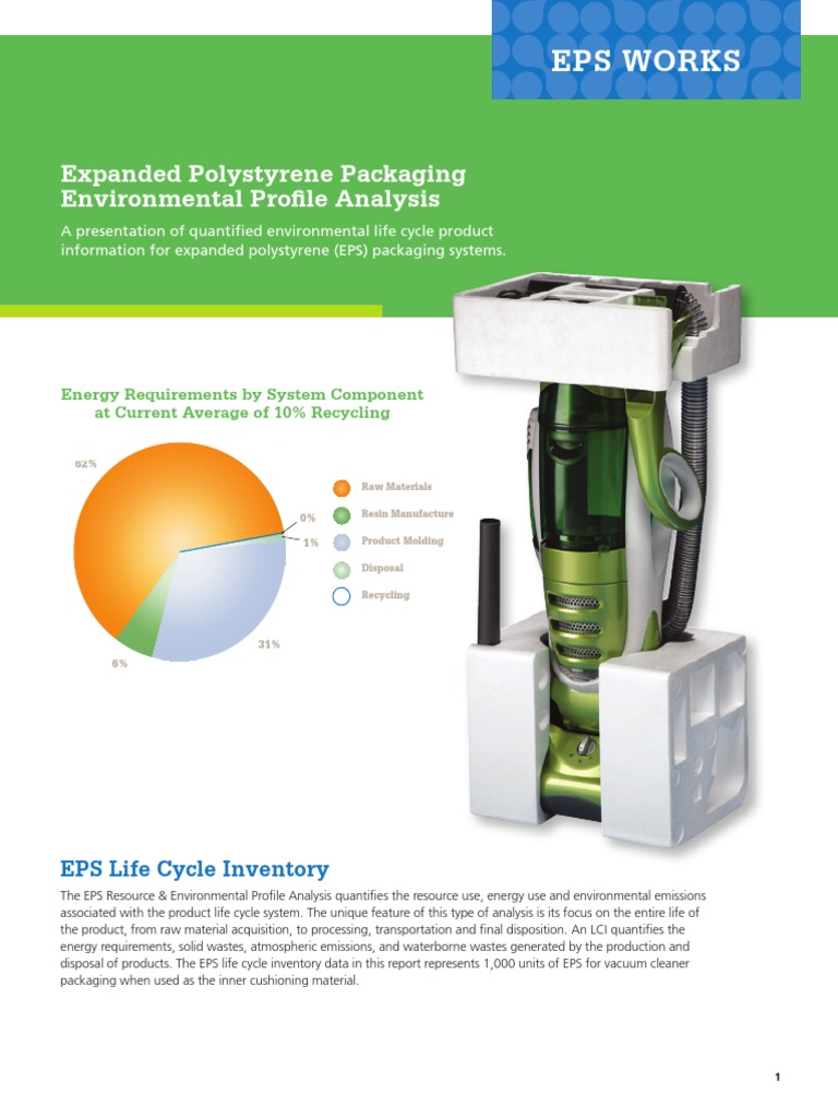 EPS Environmental Profile Analysis | PDF | Polystyrene | Life Cycle ...