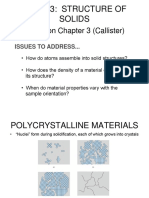 CH 3 Structure of Solids