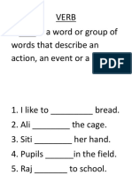 Verb Averbisawordorgroupof Words That Describe An Action, An Event or A State