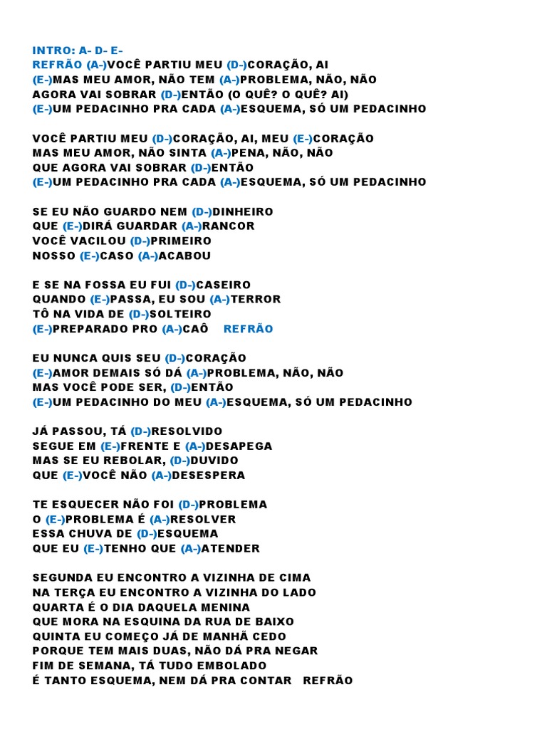 Musica Se Vc Pensa Que Meu Coração é De Papel