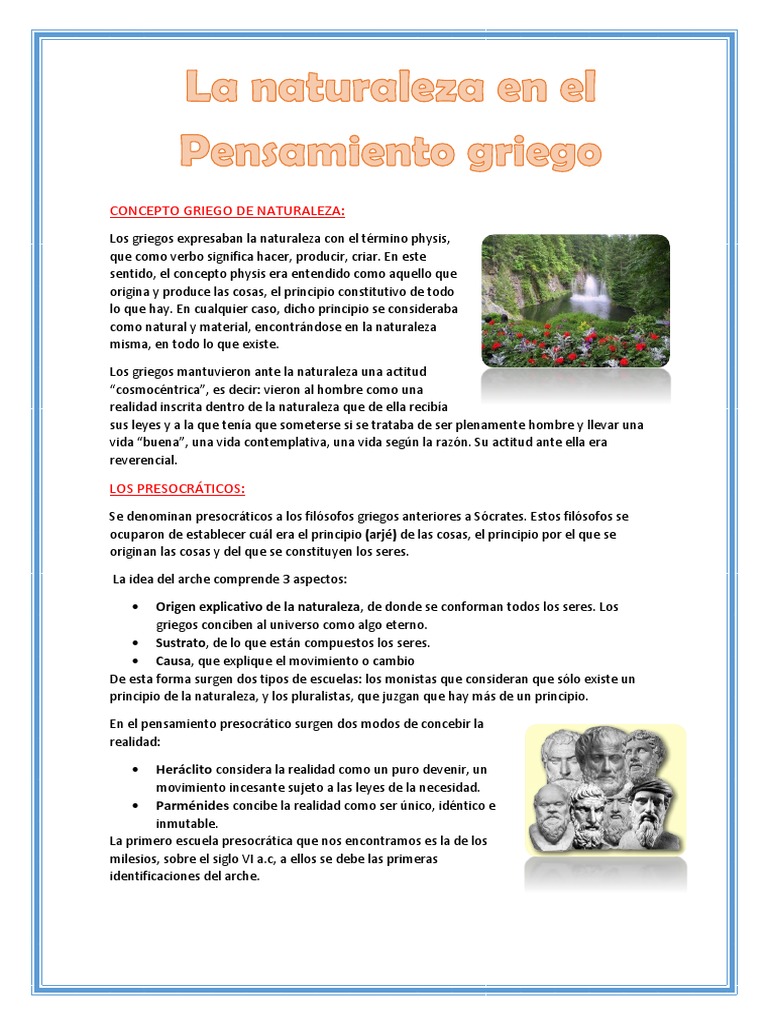El Hombre en El Pensamiento Griego 1 1 | PDF | Antropología | Platón