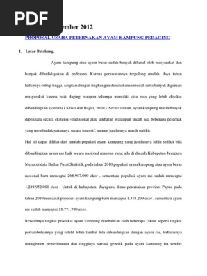 contoh proposal ternak ayam pdf