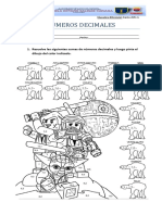 Numeros Decimales Dibujo para Colorear