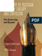 [Pitt Russian East European] Evgeny Dobrenko, Galin Tihanov - A History of Russian Literary Theory and Criticism_ the Soviet Age and Beyond (2011, University of Pittsburgh Press)