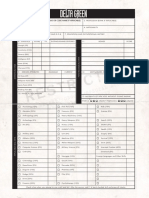Delta Green RPG Character Sheet PDF